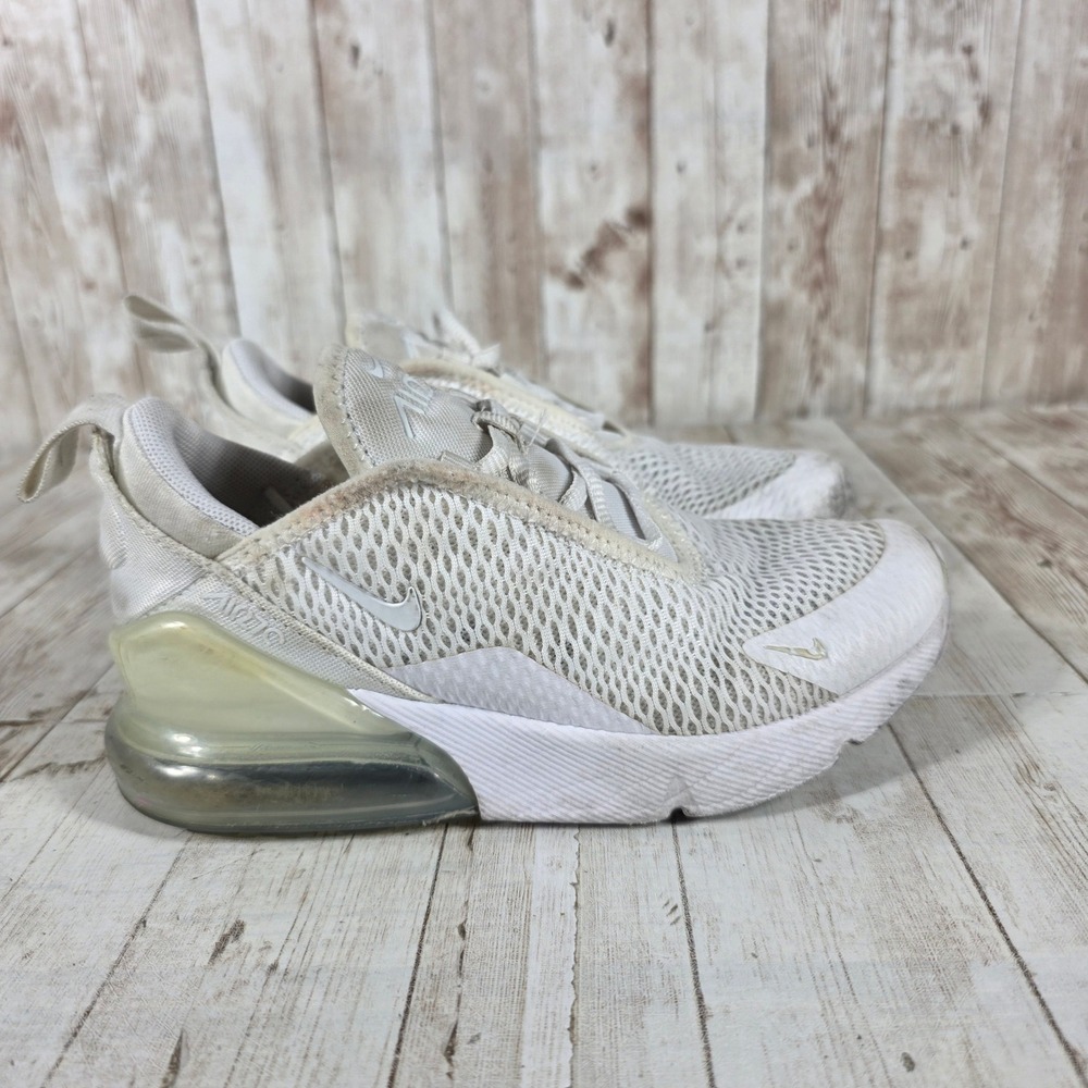 Nike Air Max 270 Kids Sneakers White‎ AO2372-103 Size 13C